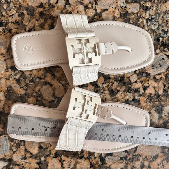 Tory Burch Leather Flip Flops, Summer Slides - Picture 7 of 7